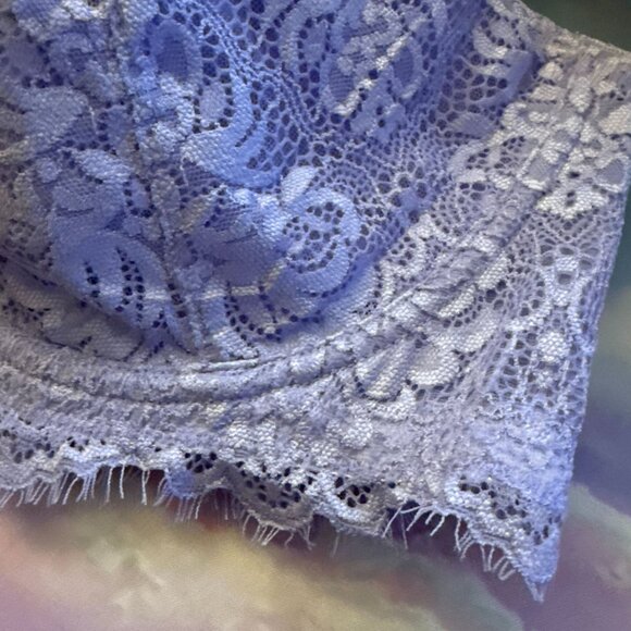 HSIA Bra 38DD Purple Lace Sheer Back Closure Underwire - Picture 8 of 14